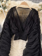 Load image into Gallery viewer, Sheer Chiffon Diva Blouse
